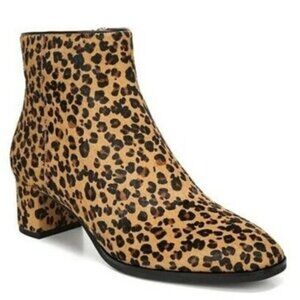 New Via Spiga Vinson Genuine‎ Calf Hair Cheetah Booties
